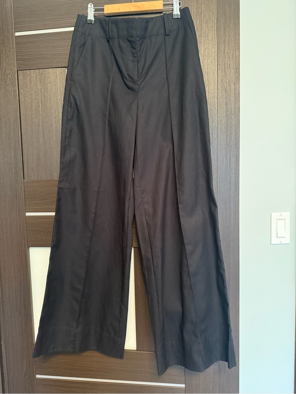 LOFT Black Wide-Leg Pants